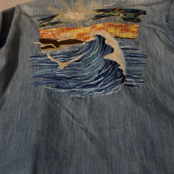 Polo by Ralph Lauren Embroidered Denim Shirt - Picture 5 of 5